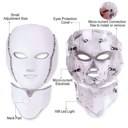 LED Photon Rejuvenation Face Mask  قناع  لتجديد بشرة الوجه